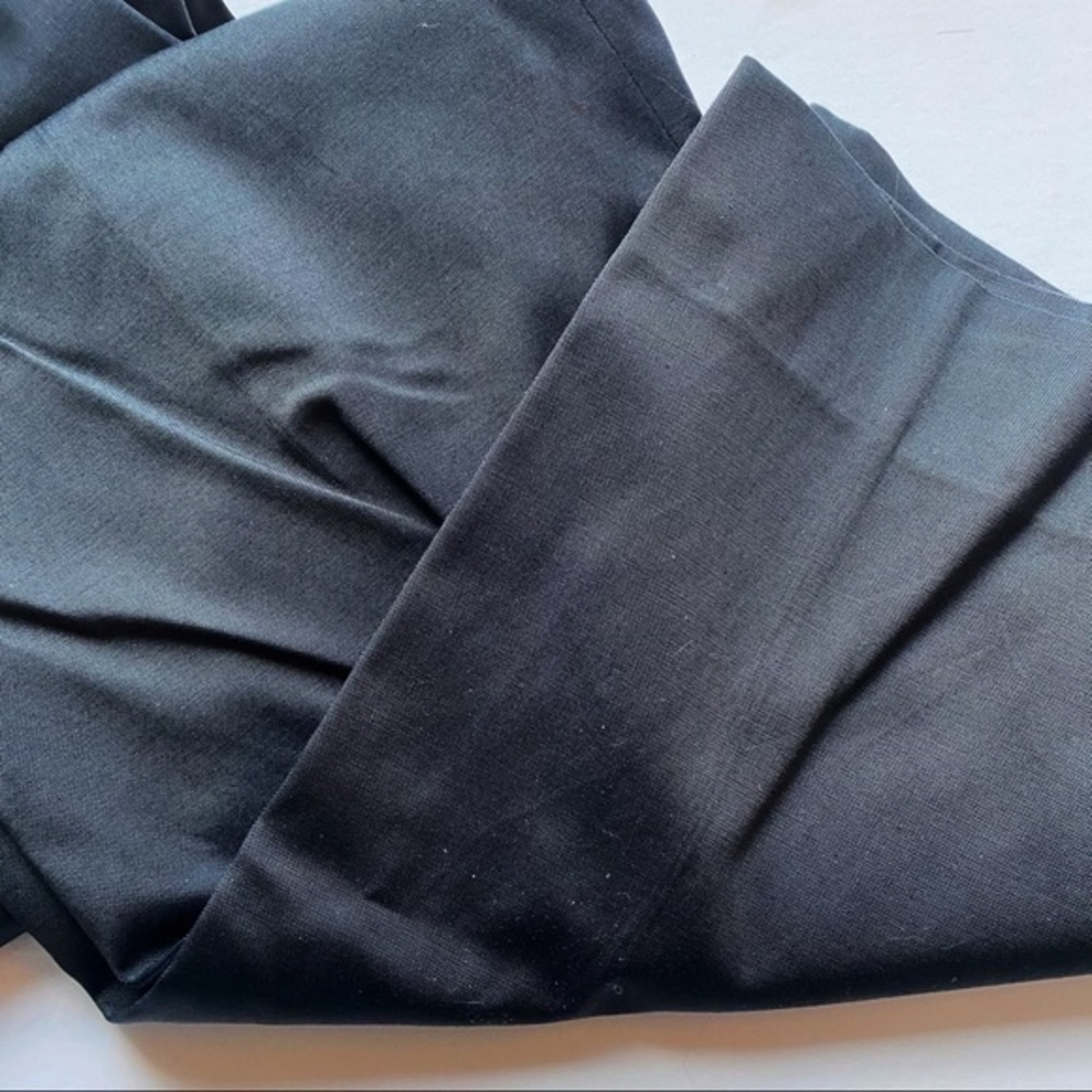 Escada Solid Black Cotton Trousers - image 4